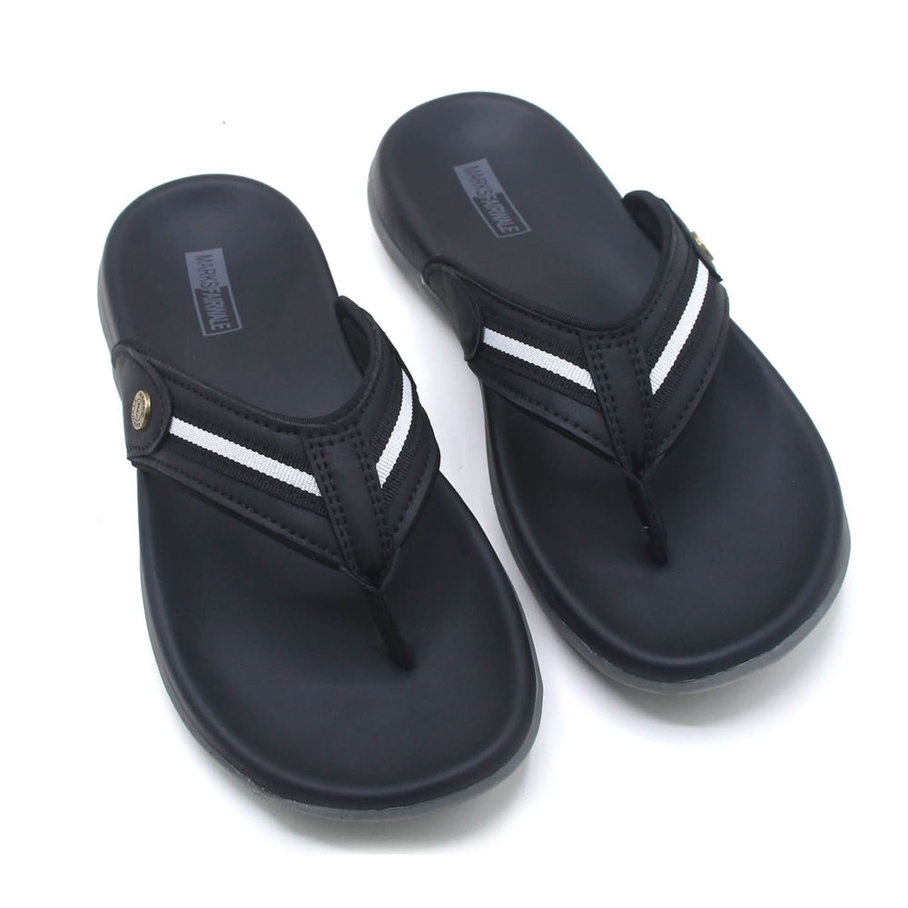 Mark Fairwale Open-Toe Flip Flop 21105 -  Black, Men's Slippers, Chase Value, Chase Value