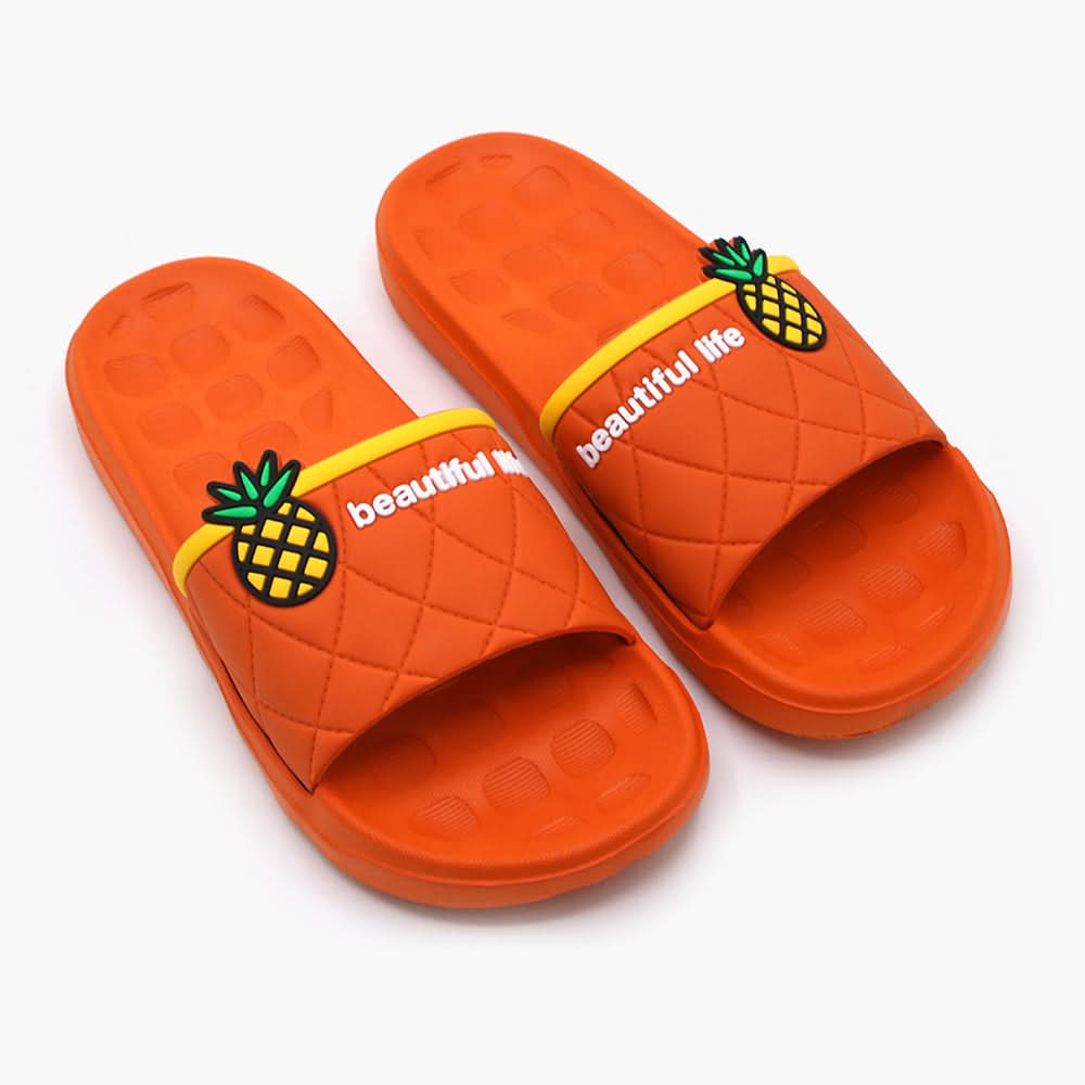 Women's Slider - Orange, Women Slippers, Chase Value, Chase Value