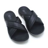 Mark Fairwale Open-Toe Slipper 21107 -  Black, Men's Slippers, Chase Value, Chase Value