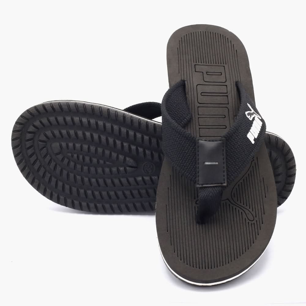 Men's Slipper - Black, Men's Slippers, Chase Value, Chase Value