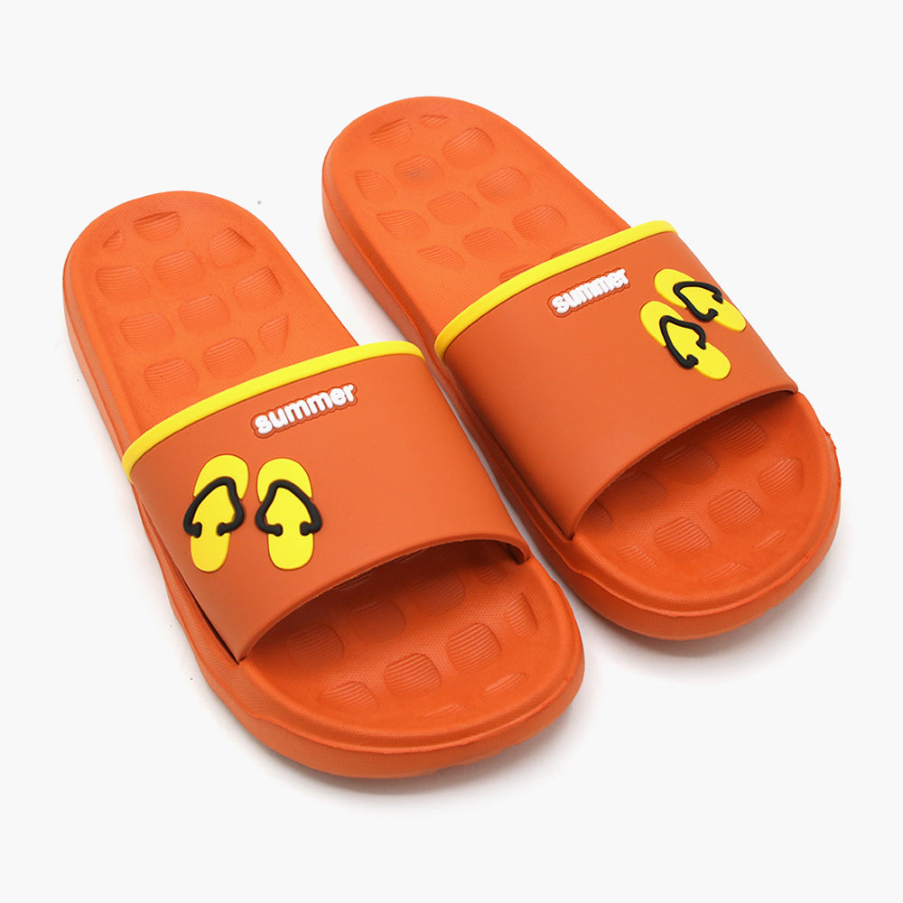 Women's Slider - Orange, Women Slippers, Chase Value, Chase Value