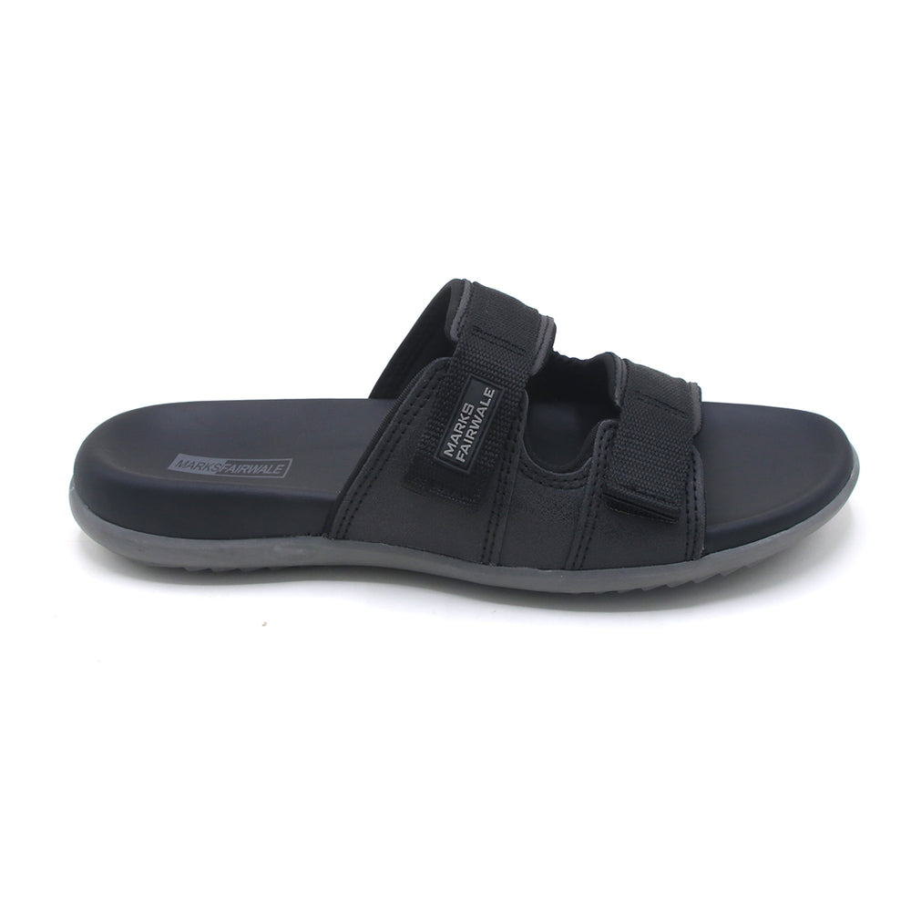 Mark Fairwale Open-Toe Slipper 21106 -  Black, Men's Slippers, Chase Value, Chase Value