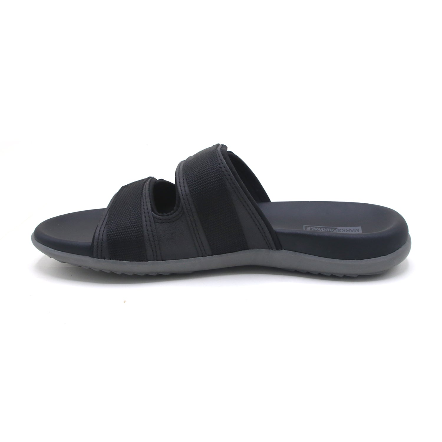 Mark Fairwale Open-Toe Slipper 21106 -  Black, Men's Slippers, Chase Value, Chase Value