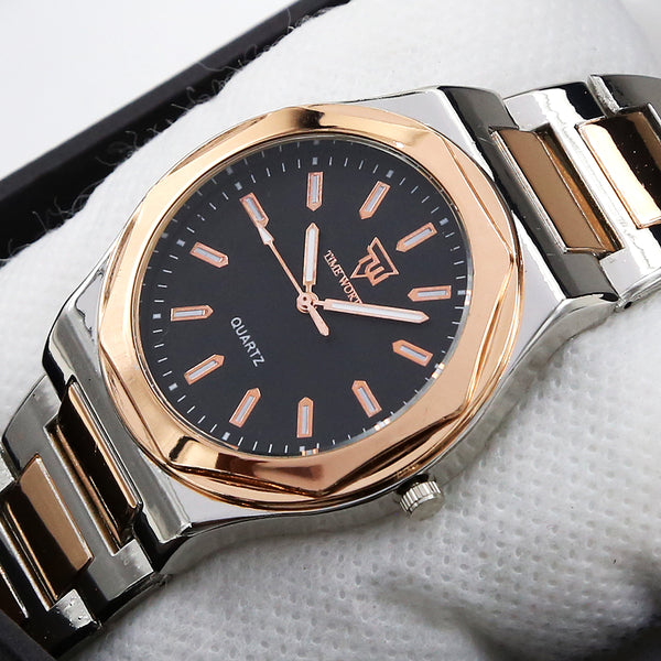 Men's Watch - Silver & Copper