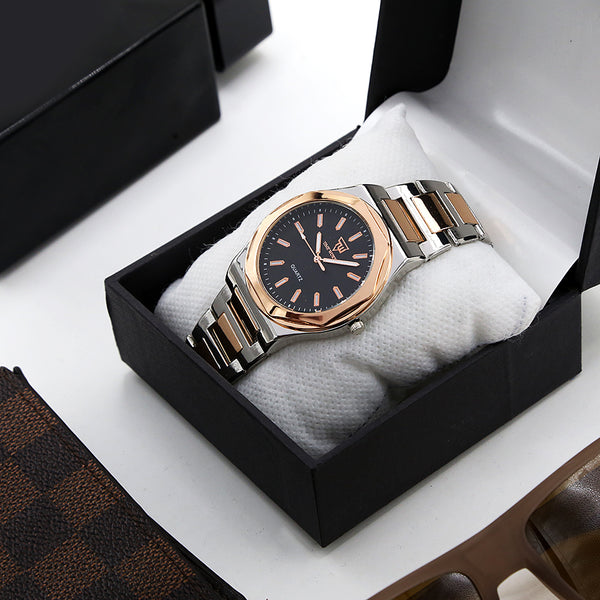 Men's Watch - Silver & Copper