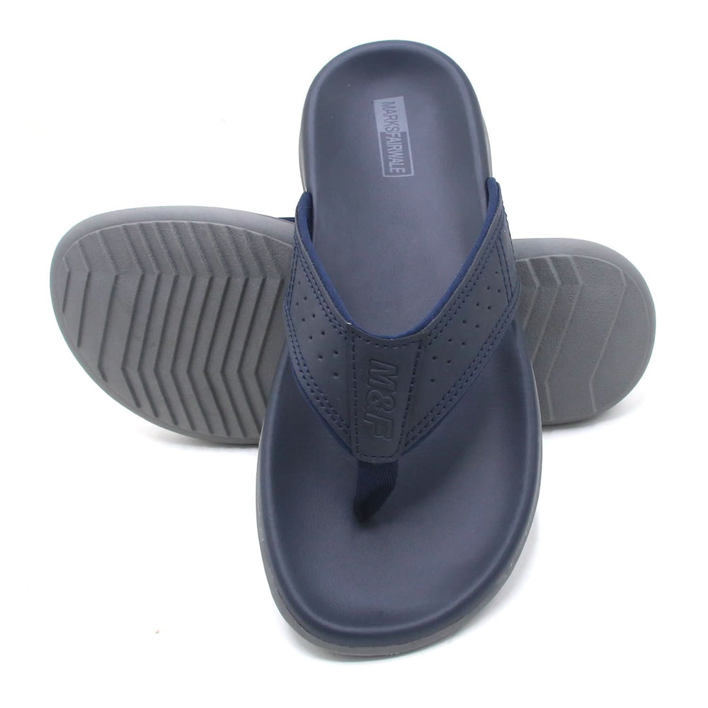 Mark Fairwale Open-Toe Slipper 21103 -  Blue, Men's Slippers, Chase Value, Chase Value