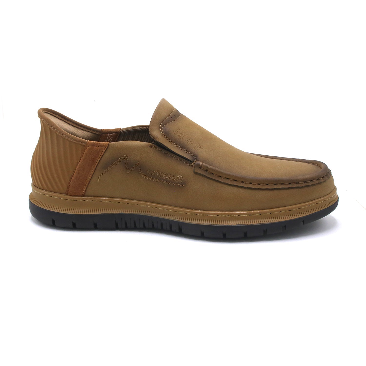 Mark Fairwale Extra Soft Slip On Casual Shoes - Khaki, Men's Casual Shoes, M&F, Chase Value