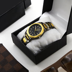 Men's Watch - Yellow & Black