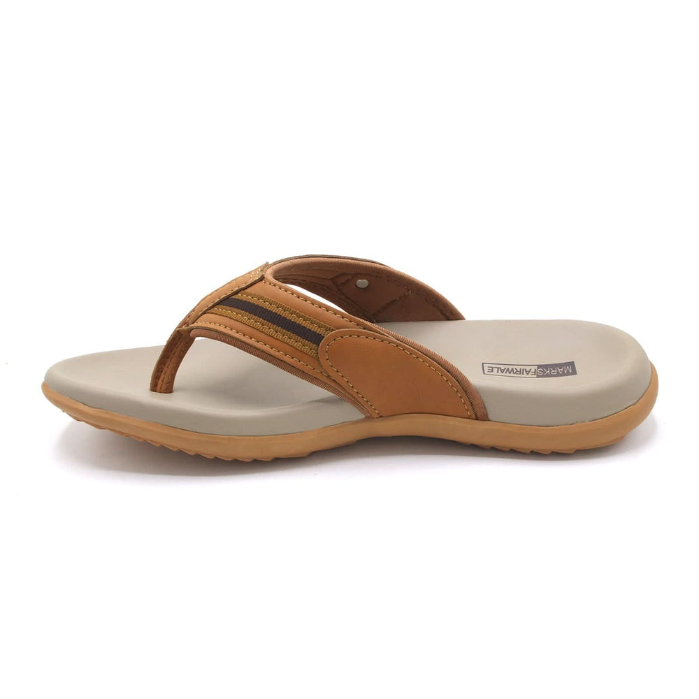 Mark Fairwale Open-Toe Flip Flop 21105 -  Khaki, Men's Slippers, Chase Value, Chase Value