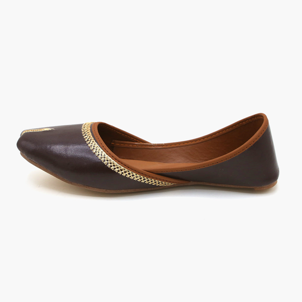 Women's Khussa - Brown, Women Pumps, Chase Value, Chase Value
