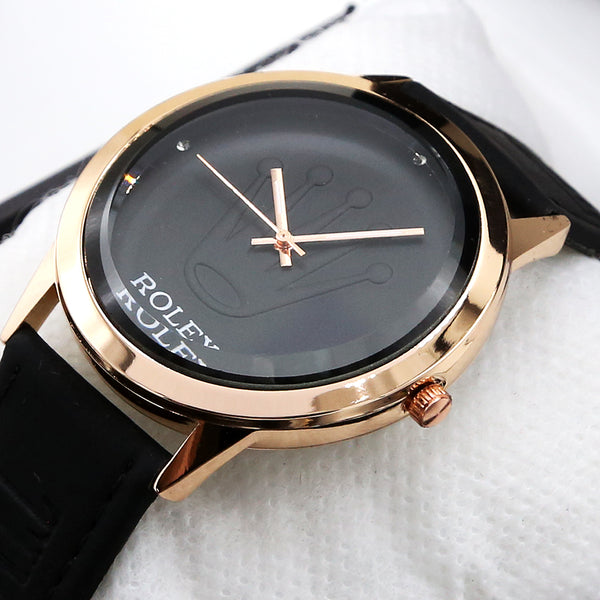 Men's Watch - Copper & Black