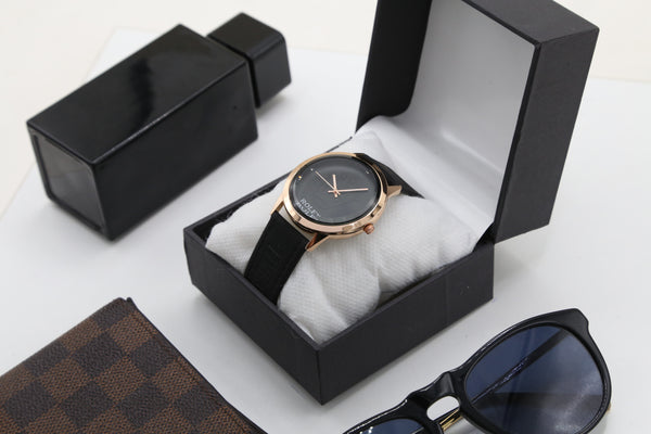 Men's Watch - Copper & Black