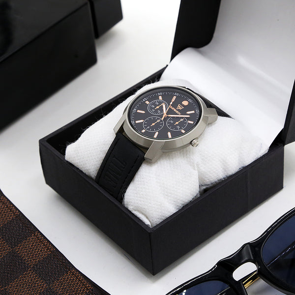 Men's Watch - Black & Grey