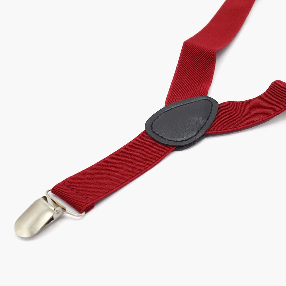 Boys Gallace Bow Set - Maroon, Boys Belts & Gallace, Chase Value, Chase Value