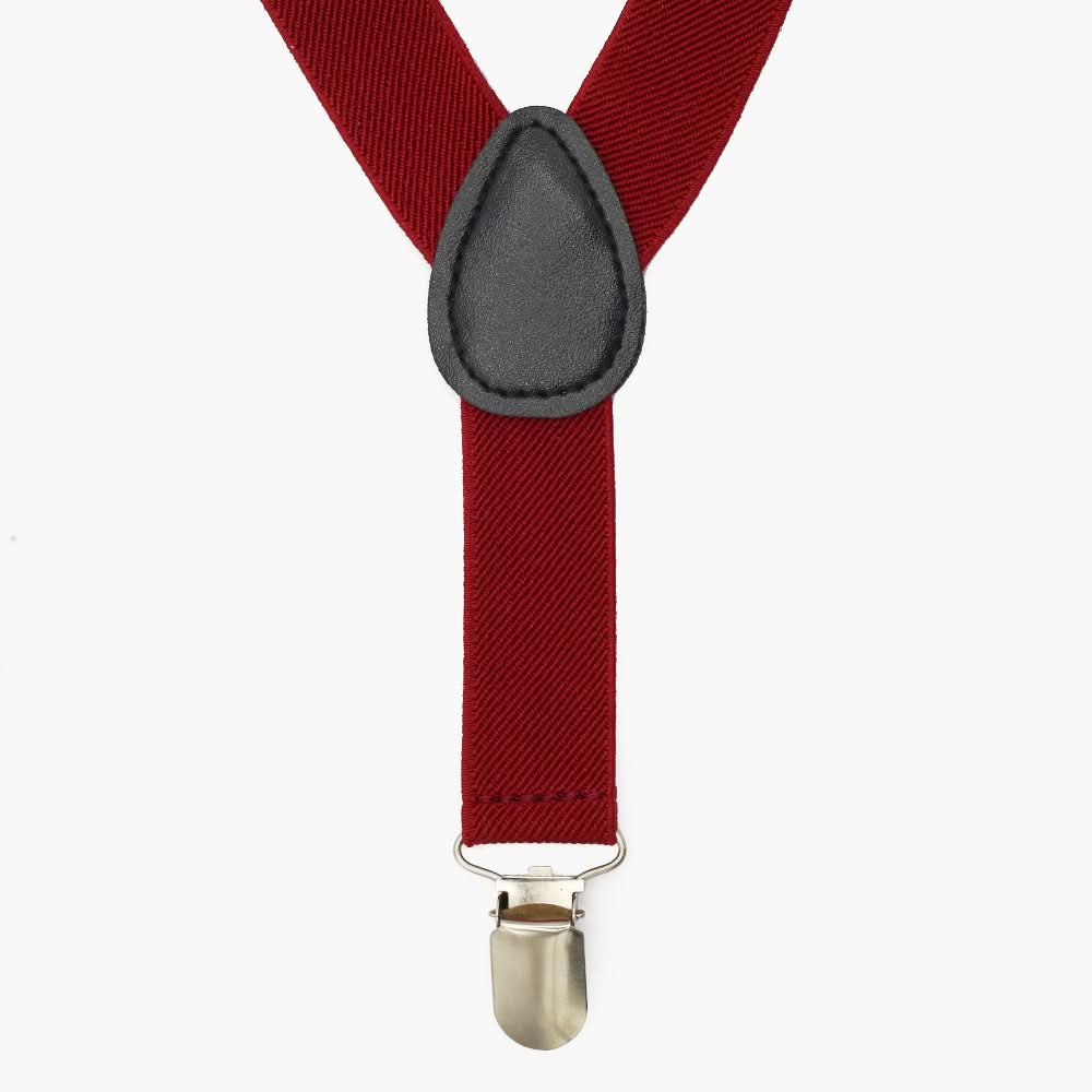 Boys Gallace Bow Set - Maroon, Boys Belts & Gallace, Chase Value, Chase Value