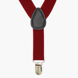 Boys Gallace Bow Set - Maroon, Boys Belts & Gallace, Chase Value, Chase Value