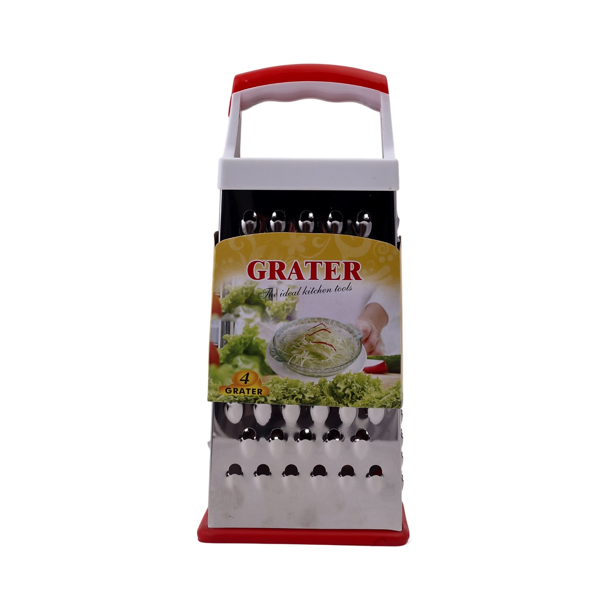 Spring Chef 4 Sides Stainless Steel Grater Box, Kitchen Tools, Chase Value, Chase Value