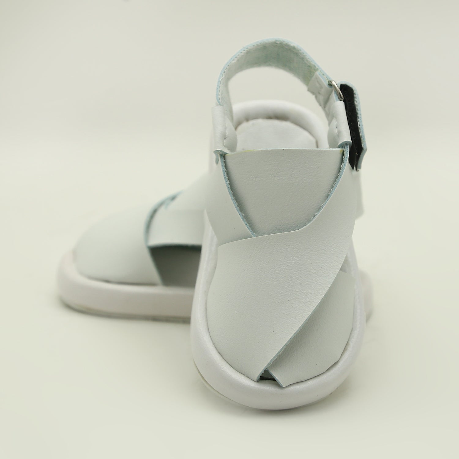 Newborn Fancy Peshawari Sandal- White, Newborn Caps, Shoes & Socks, Chase Value, Chase Value