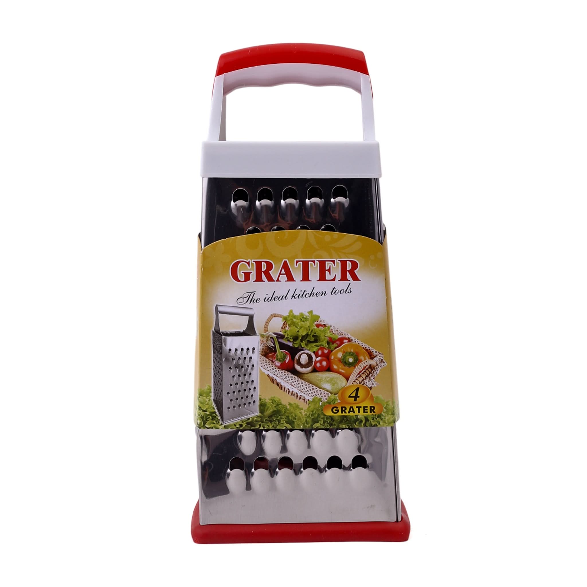 Grater Stainless Steel 4 Side, Kitchen Tools, Chase Value, Chase Value