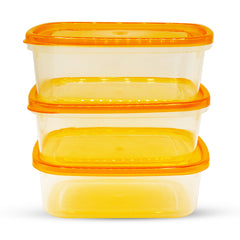 Crisper Medium Bowl Pack of 3 - Yellow