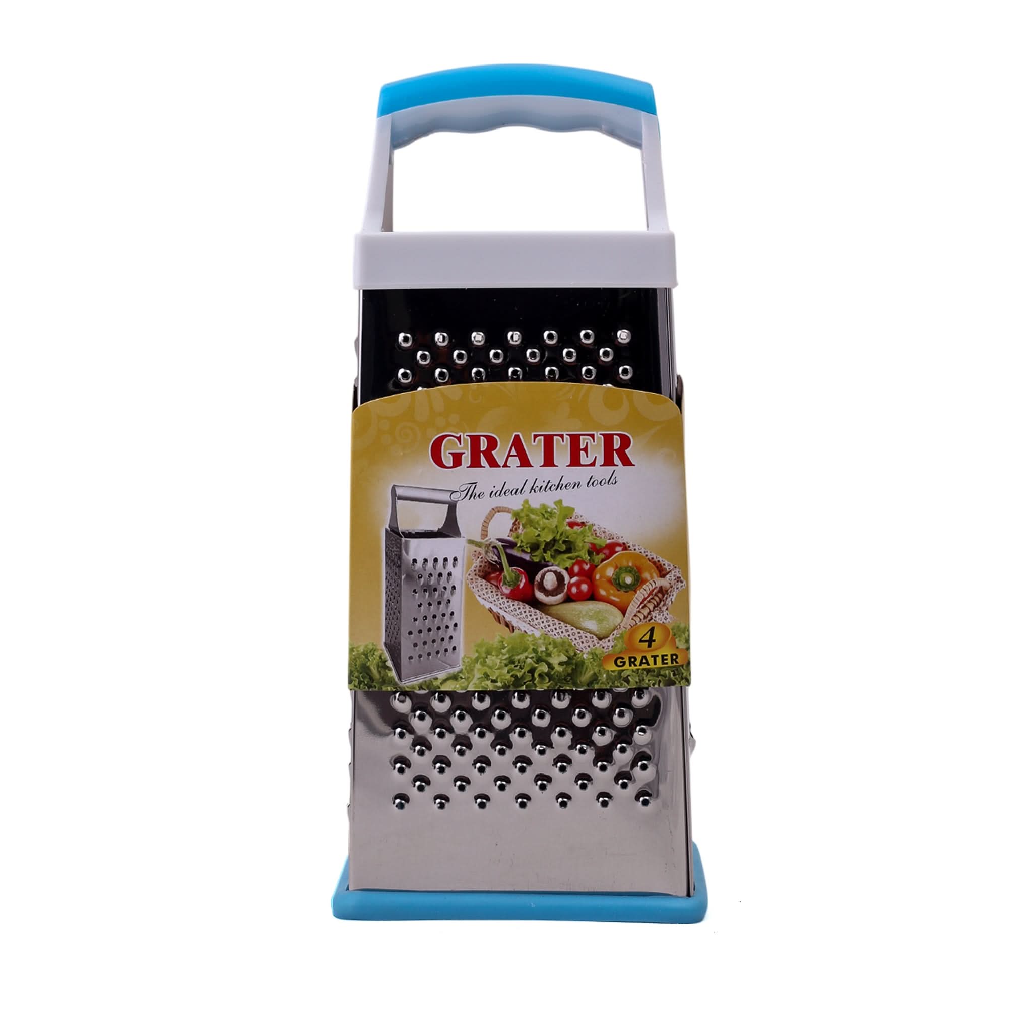 Spring Chef 4 Sides Stainless Steel Grater Box, Kitchen Tools, Chase Value, Chase Value
