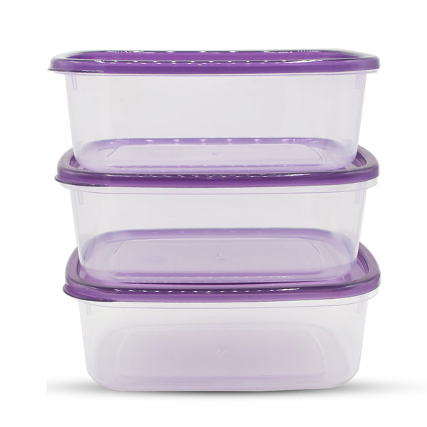 Crisper Large Bowl Pack of 3 - Purple