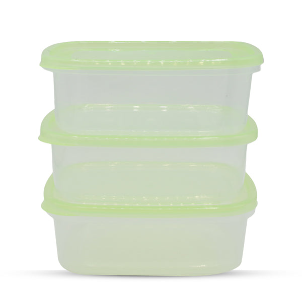 Crisper Medium Bowl Pack of 3 - Light Green