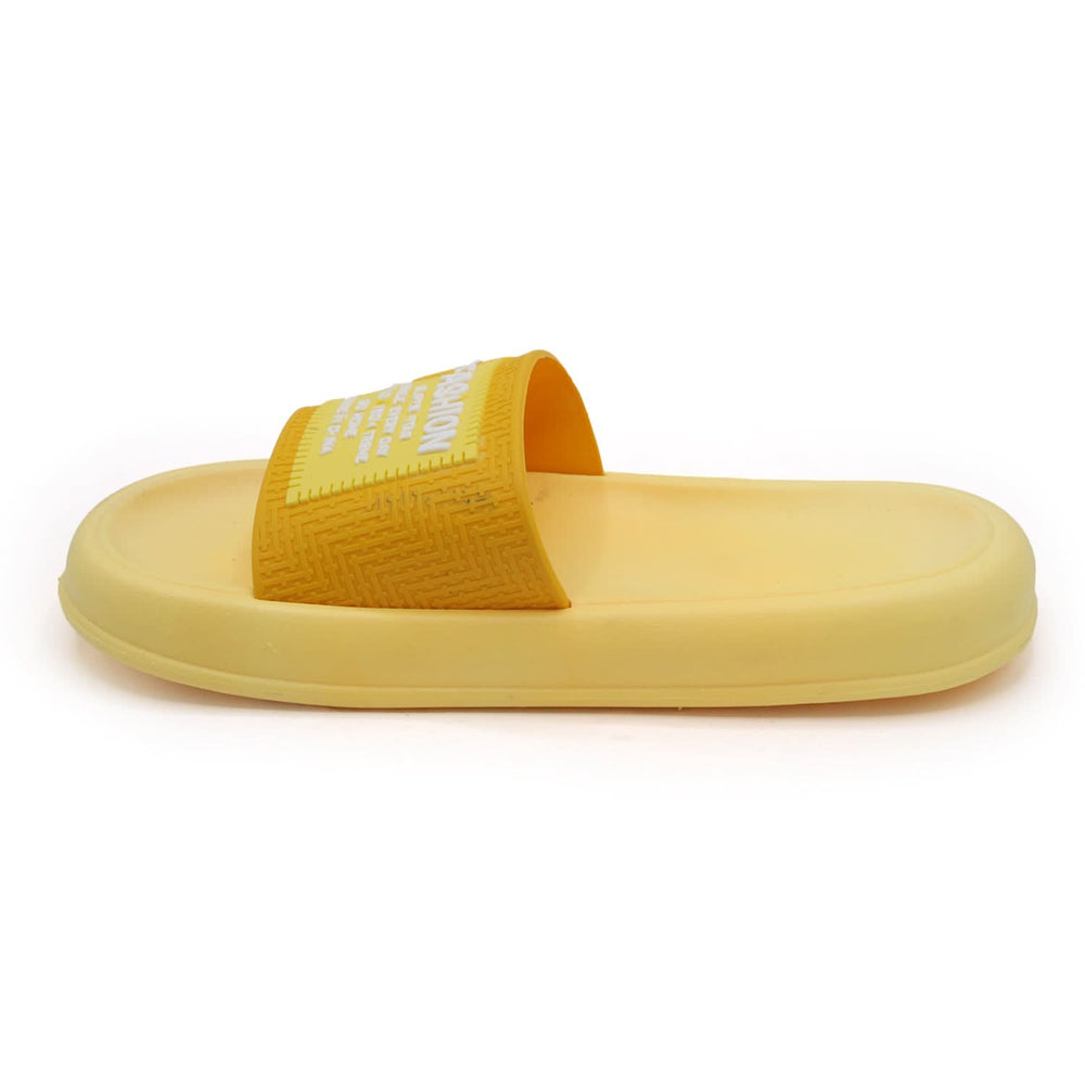 Women's Slider - Yellow, Women Slippers, Chase Value, Chase Value