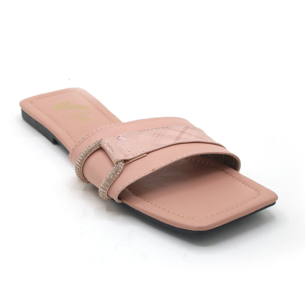 Valuable Open-Toe Slipper - Pink, Women Slippers, Chase Value, Chase Value