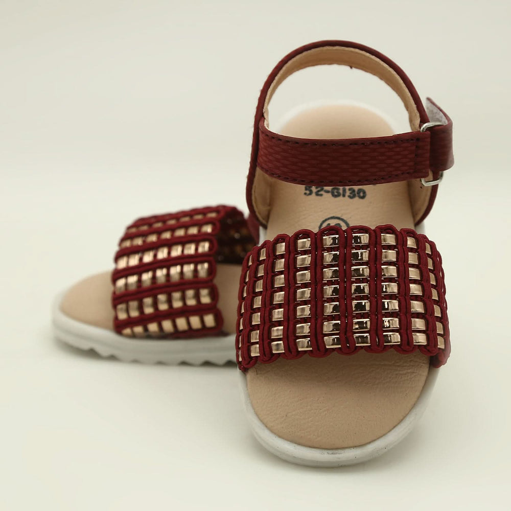 Girls Sandal - Maroon, Girls Sandals, Chase Value, Chase Value