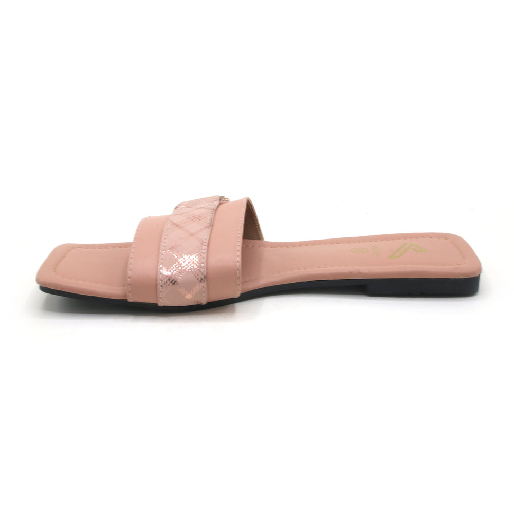 Valuable Open-Toe Slipper - Pink, Women Slippers, Chase Value, Chase Value