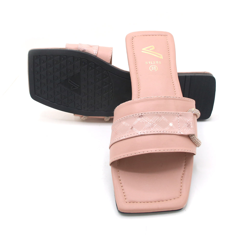 Valuable Open-Toe Slipper - Pink, Women Slippers, Chase Value, Chase Value