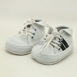 Newborn Boys Lace Shoes - White, Newborn Caps, Shoes & Socks, Chase Value, Chase Value