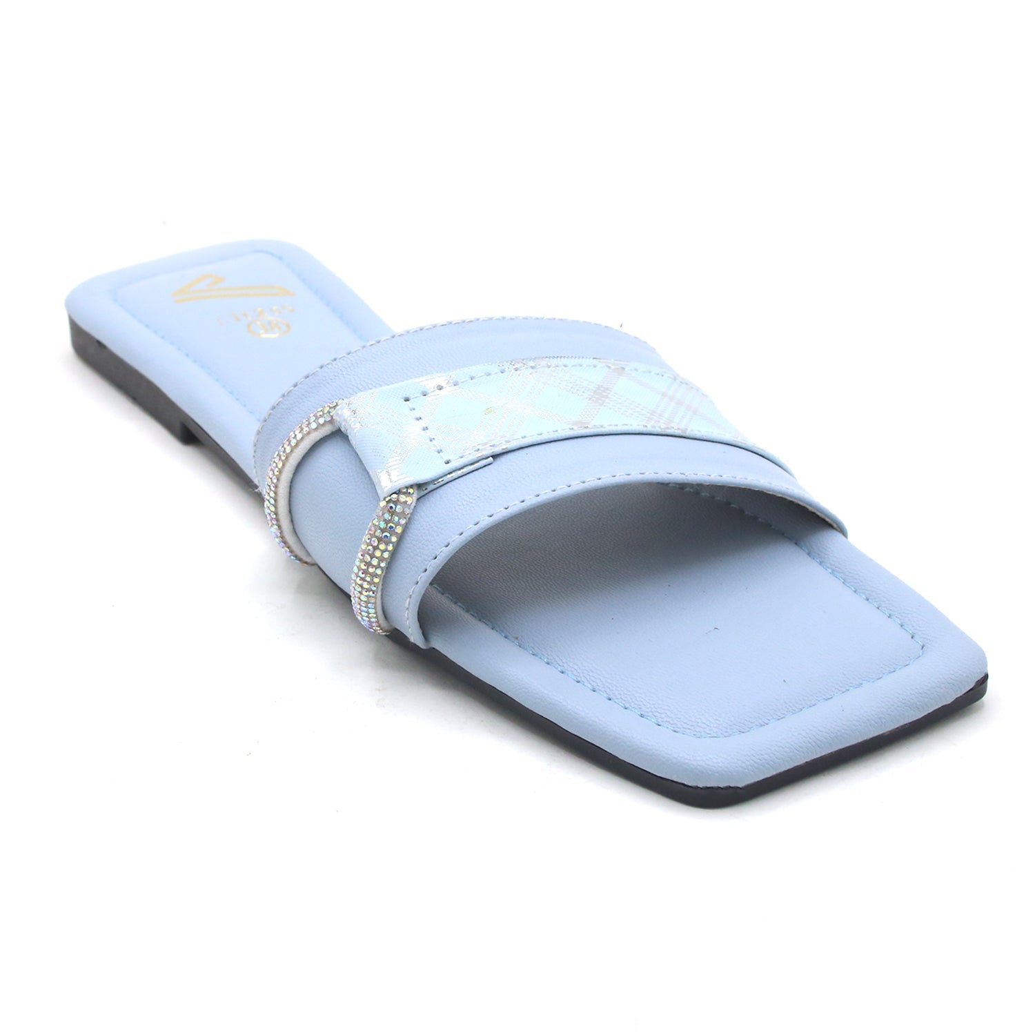 Valuable Open-Toe Slipper - Cyan, Women Slippers, Chase Value, Chase Value