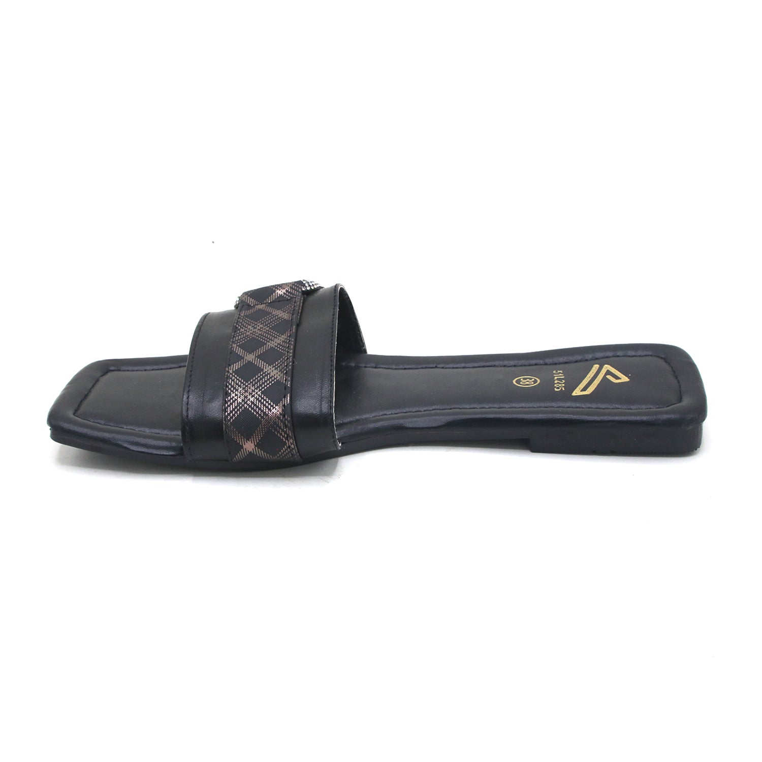 Valuable Open-Toe Slipper - Black, Women Slippers, Chase Value, Chase Value