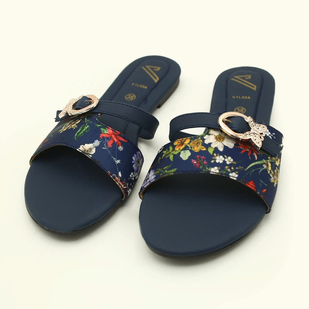Women's Slipper - Navy Blue, Women Slippers, Chase Value, Chase Value