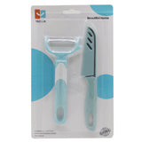 Stainless Steel Knife & Peeler Set - Cyan, Knives & Cutting Board, Chase Value, Chase Value