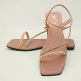 Women's Sandal - Peach, Women Sandals, Chase Value, Chase Value