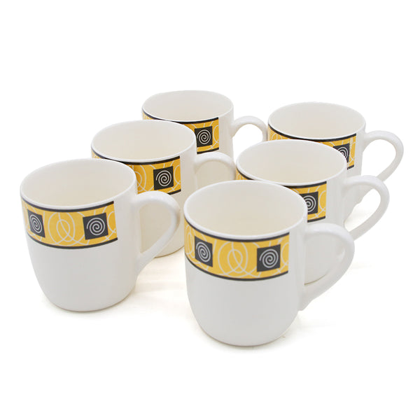 Ceramic Half Mug Pack of 6 - Beige