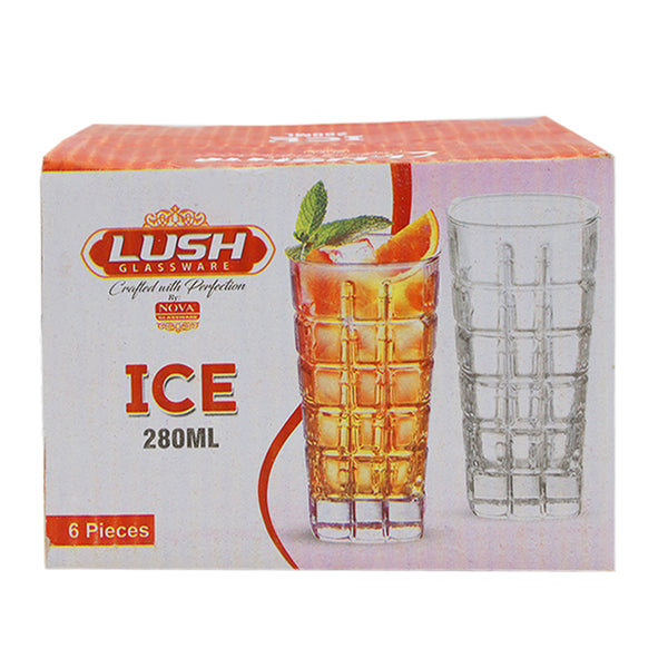 Ice Glass Pack of 6 - 280ml - White