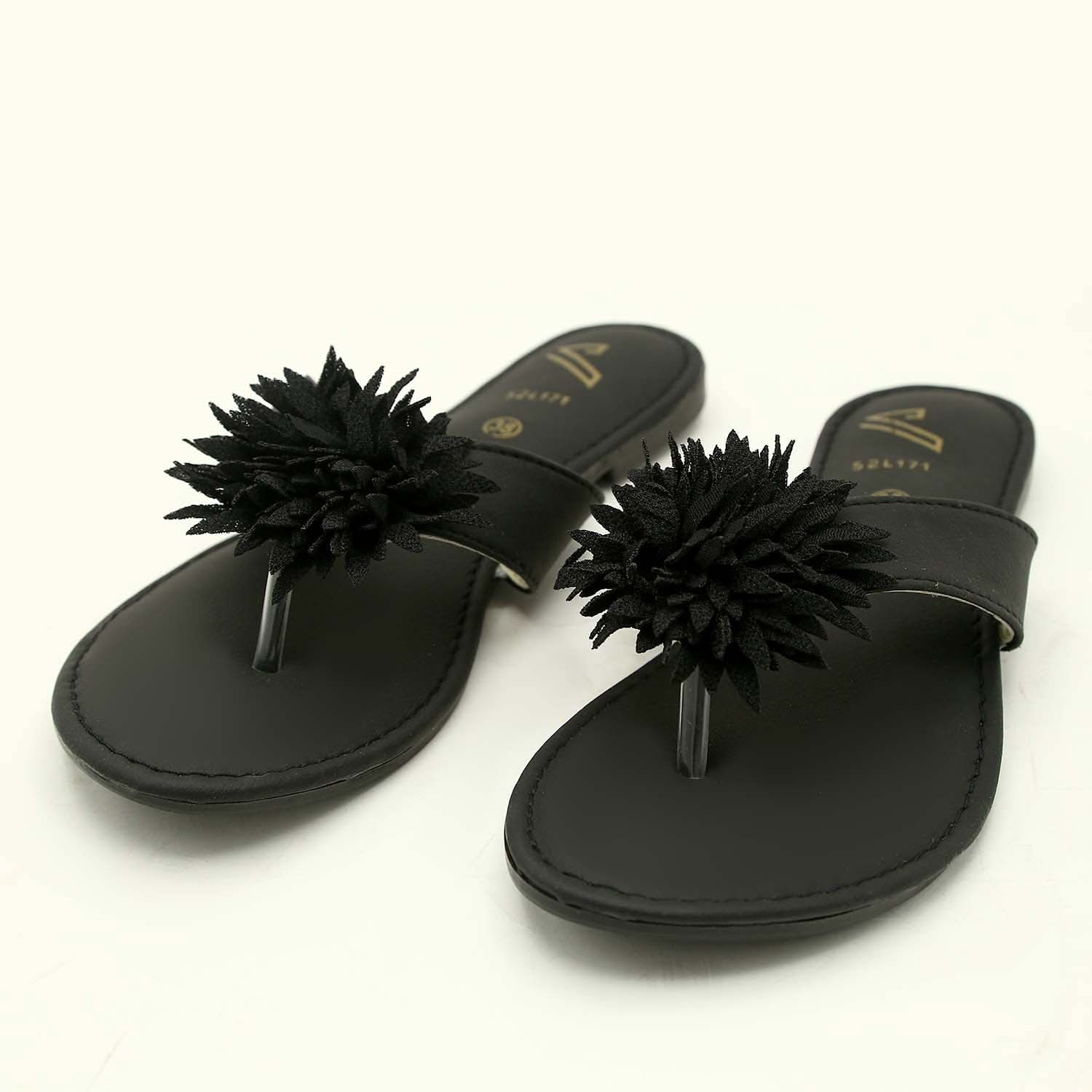 Women's Slipper - Black, Women Slippers, Chase Value, Chase Value