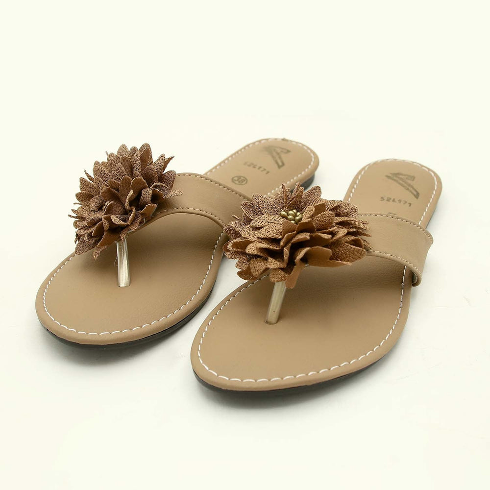 Valuable Open-Toe Slipper - Fawn, Women Slippers, Chase Value, Chase Value