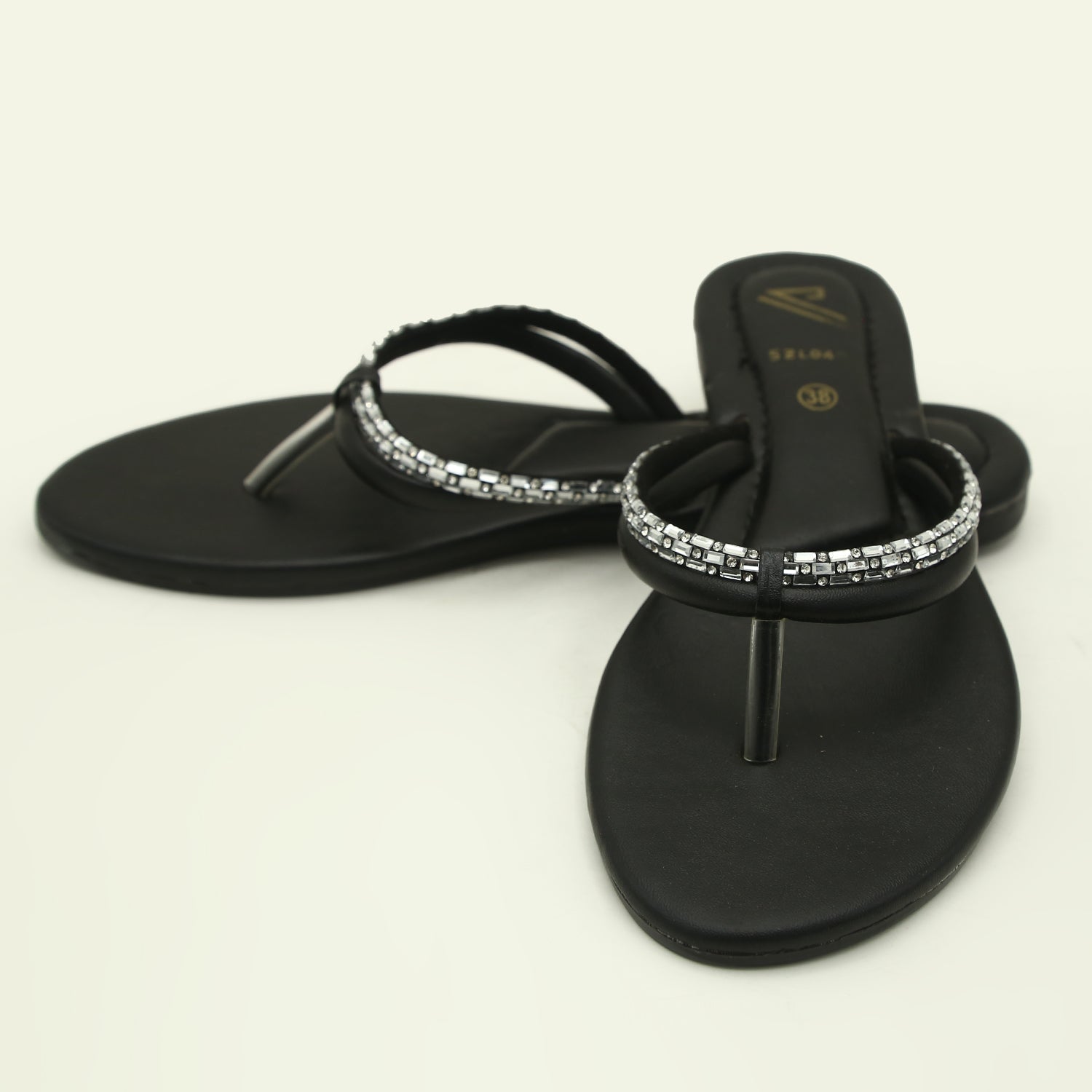 Valuable Open-Toe Slipper - Black, Women Slippers, Chase Value, Chase Value