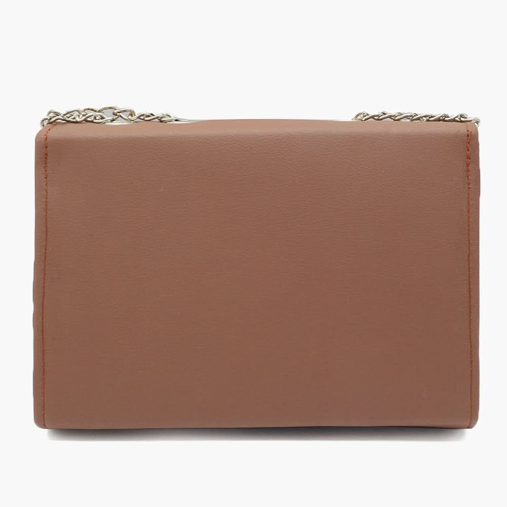 Women's Shoulder Bag - Dark Brown, Women Bags, Chase Value, Chase Value