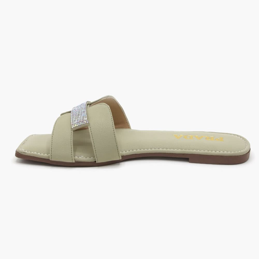 Women's Slipper - Green, Women Slippers, Chase Value, Chase Value