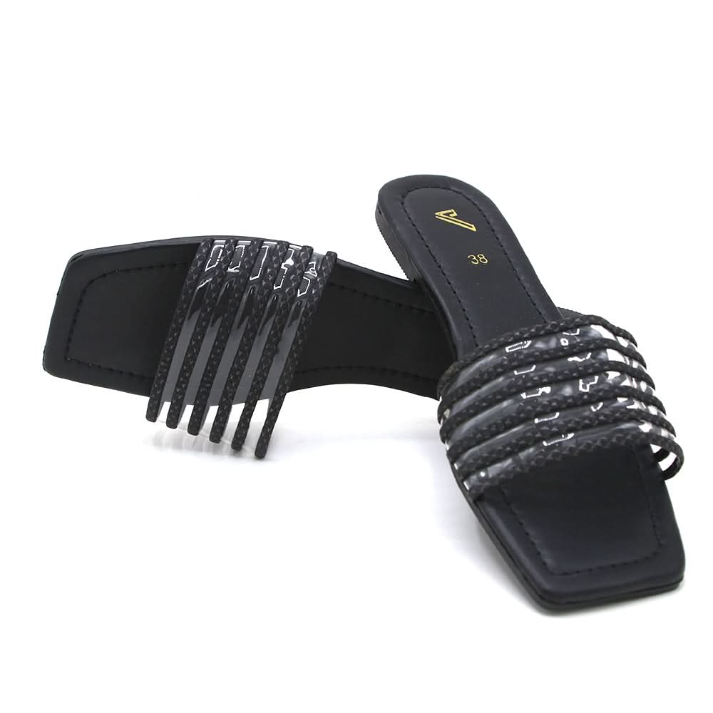 Women's Slipper - Black, Women Slippers, Chase Value, Chase Value