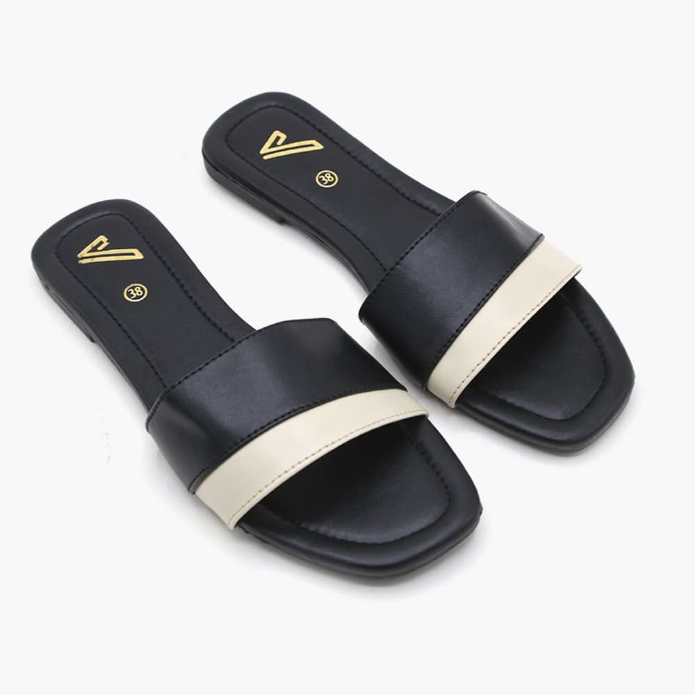 Women's Slipper - Black, Women Slippers, Chase Value, Chase Value