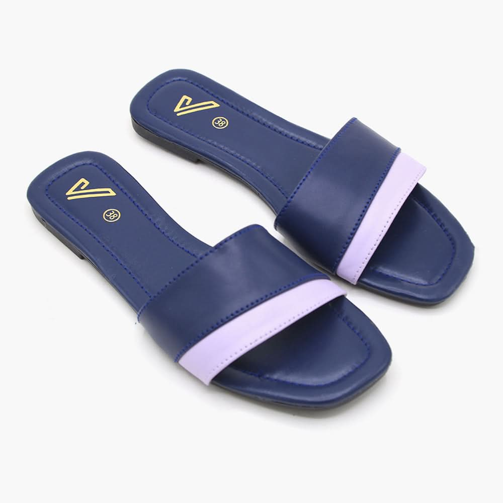 Women's Slipper - Navy Blue, Women Slippers, Chase Value, Chase Value