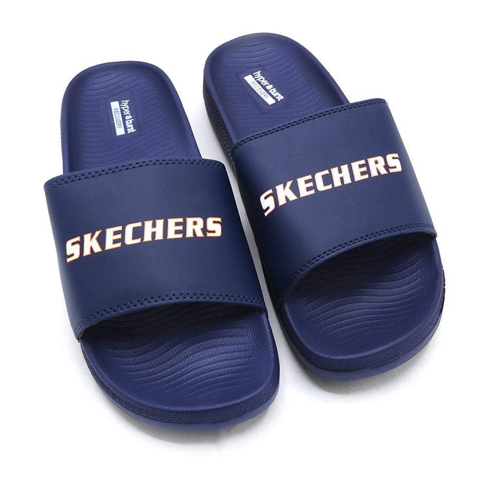 Original Skechers Modern Comfort Slider for Men - Blue, Men's Slippers, Chase Value, Chase Value