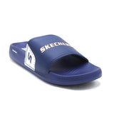 Original Skechers Modern Comfort Slider for Men - Blue, Men's Slippers, Chase Value, Chase Value